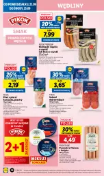 Gazetka promocyjna Lidl - GAZETKA - Gazetka - ważna od 25.09 do 25.09.2024 - strona 36 - produkty: Kurczak, Ser, Pur, Salami, Filet z piersi kurczaka, Kiełbaski śląskie, Parówki, PIKOK