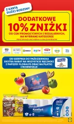 Gazetka promocyjna Lidl - GAZETKA - Gazetka - ważna od 25.09 do 25.09.2024 - strona 47 - produkty: Warzywa, Papier, Parówki, Ręcznik, Owoce, Chleb, Flora