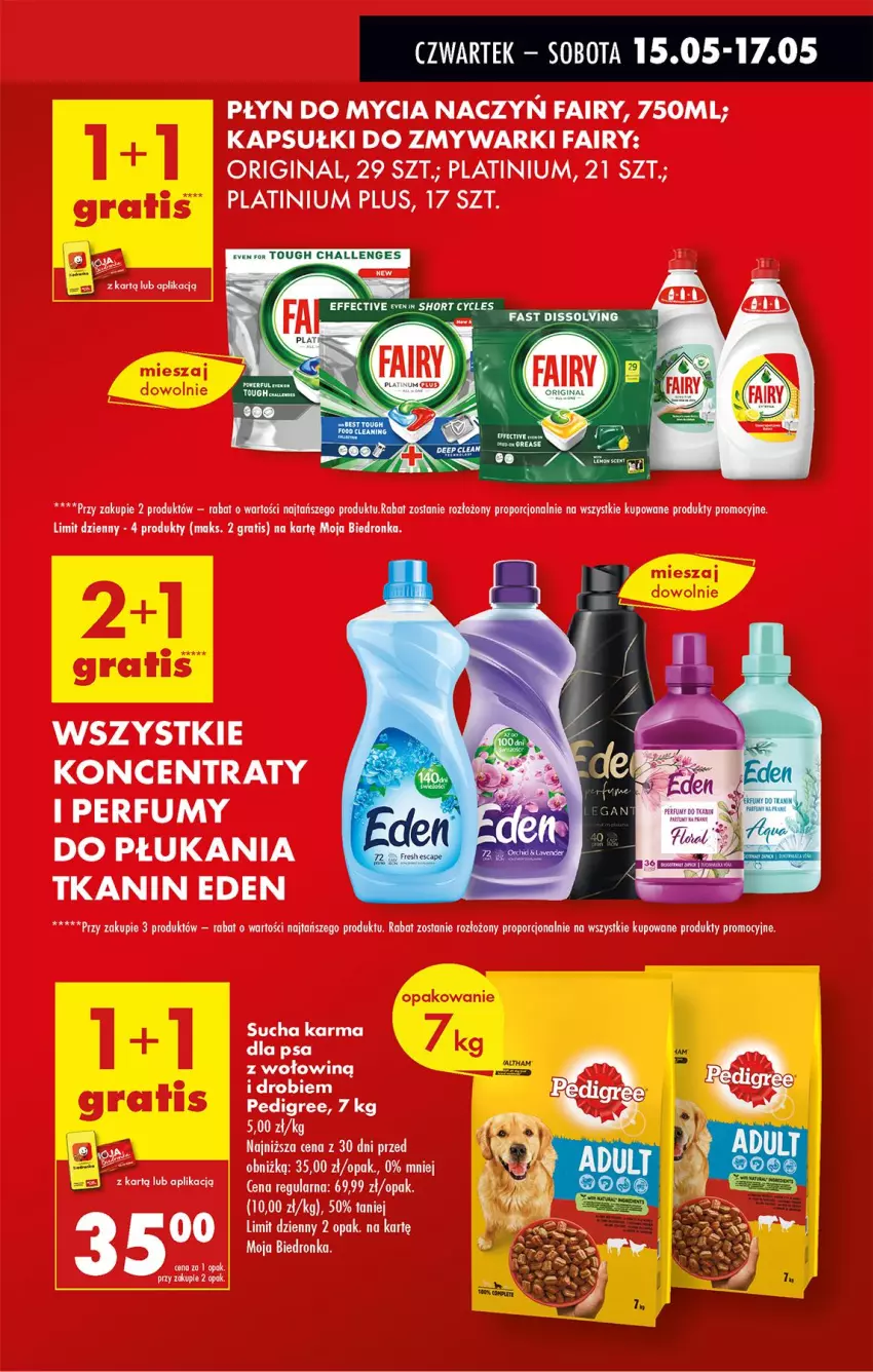 Gazetka promocyjna Biedronka - Od Czwartku - ważna 15.05 do 21.05.2025 - strona 11 - produkty: Do mycia naczyń, Fa, Fairy, Gin, Gra, Pedigree, Perfum, Płyn do mycia, Płyn do mycia naczyń, Por, Sucha karma, Zmywarki