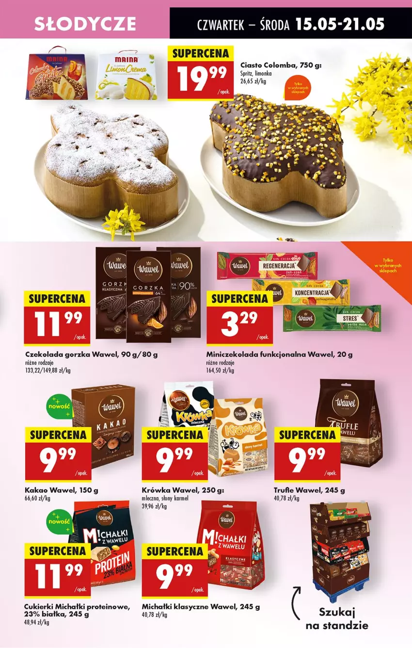 Gazetka promocyjna Biedronka - Od Czwartku - ważna 15.05 do 21.05.2025 - strona 45 - produkty: AEG, Cukier, Cukierki, Czekolada, Czekolada gorzka, Fa, Kakao, Limonka, Michałki, Wawel