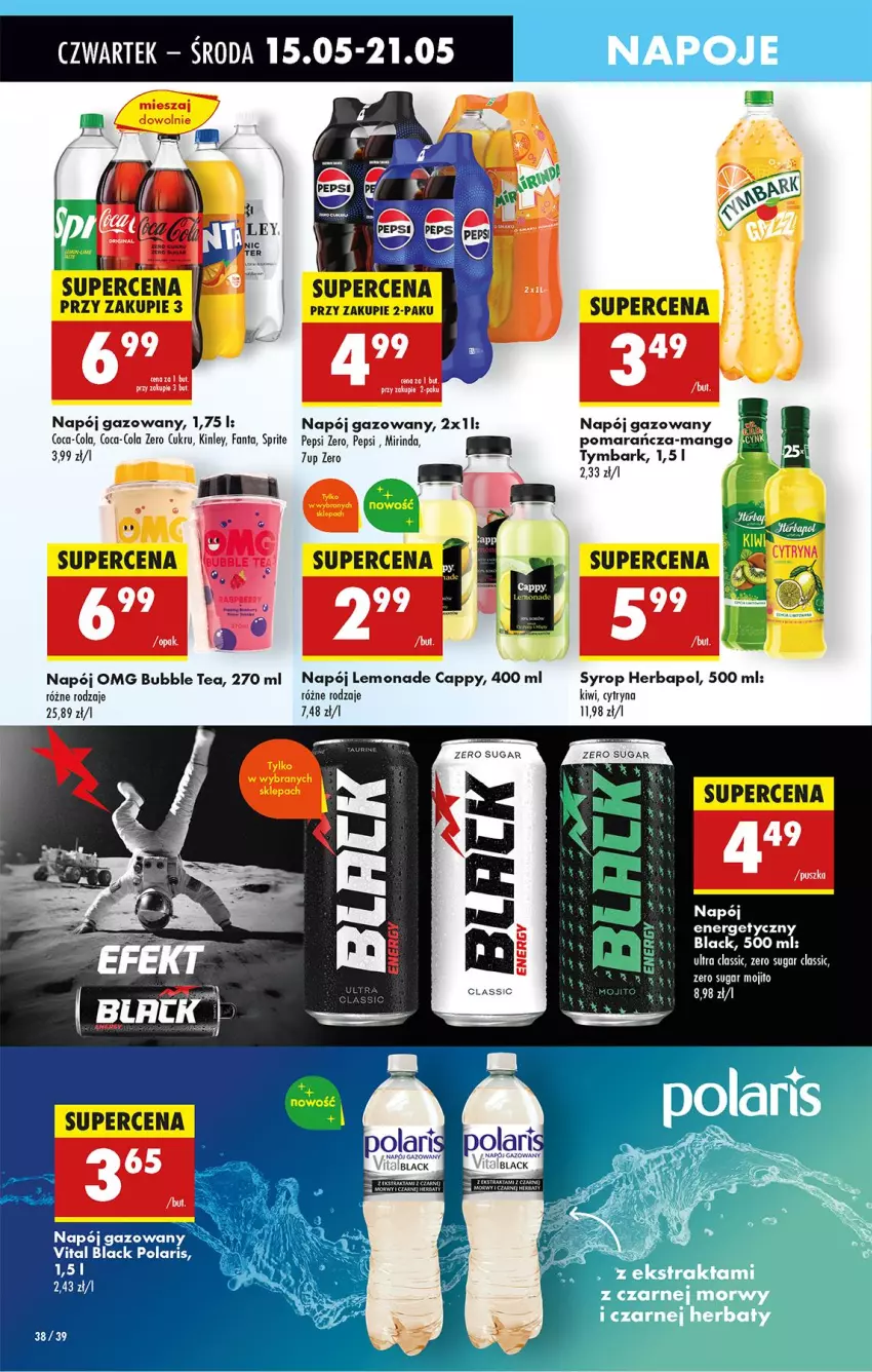 Gazetka promocyjna Biedronka - Od Czwartku - ważna 15.05 do 21.05.2025 - strona 48 - produkty: Cappy, Coca-Cola, Fa, Fanta, Herbapol, Kiwi, Lack, Mirinda, Napój, Napój gazowany, Pepsi, Sprite, Syrop