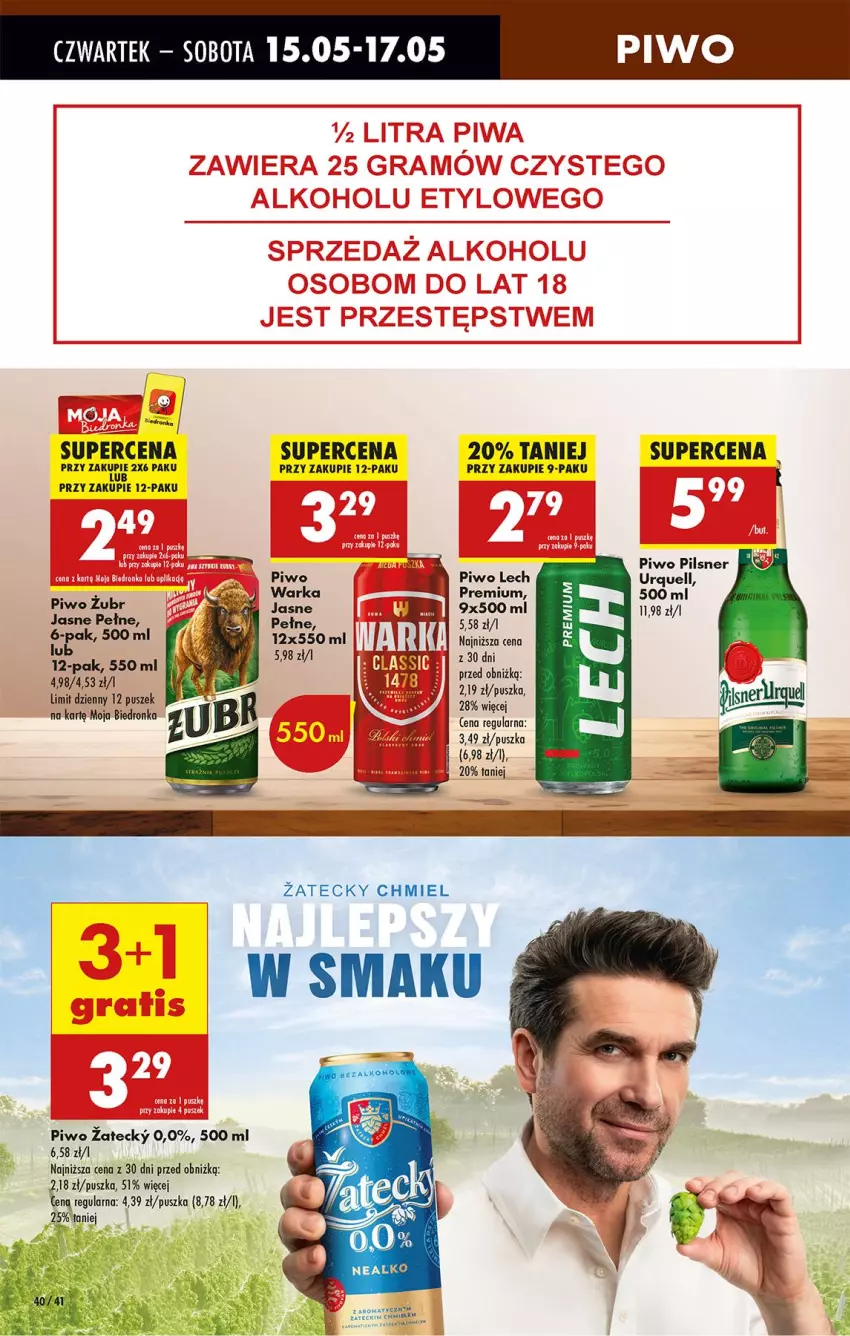 Gazetka promocyjna Biedronka - Od Czwartku - ważna 15.05 do 21.05.2025 - strona 52 - produkty: Fa, Pilsner Urquell, Piwo