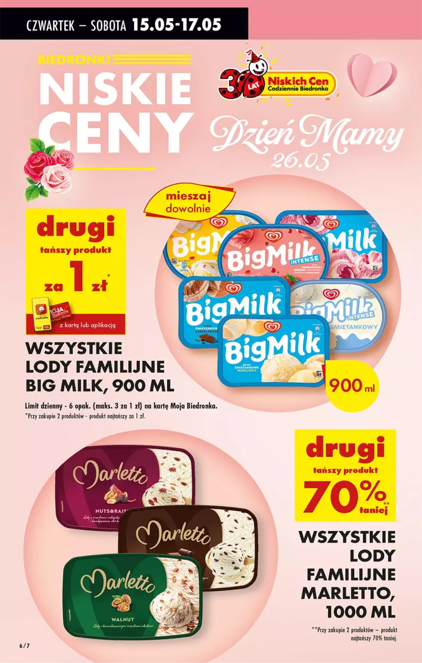 Gazetka promocyjna Biedronka - Od Czwartku - ważna 15.05 do 21.05.2025 - strona 6 - produkty: Big Milk, Fa, Lody
