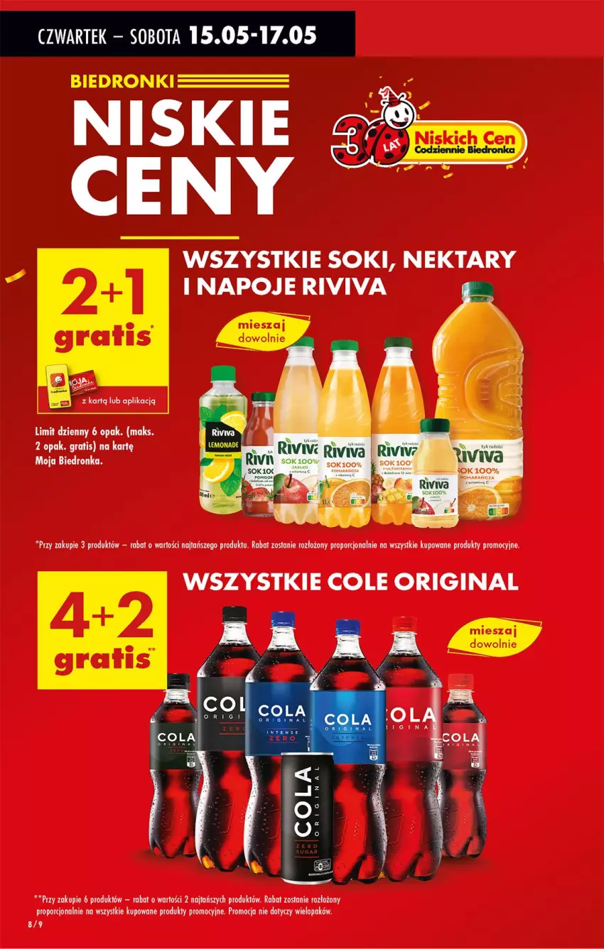 Gazetka promocyjna Biedronka - Od Czwartku - ważna 15.05 do 21.05.2025 - strona 8 - produkty: Gin, Napoje, Nektar, Por, Sok