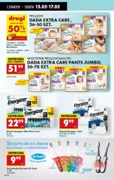 Gazetka promocyjna Biedronka - Od Czwartku - Gazetka - ważna od 21.05 do 21.05.2025 - strona 58 - produkty: Pieluchy, Majtki, Energizer, Dada, Dzieci, Pieluchomajtki, Szczoteczka, Fa