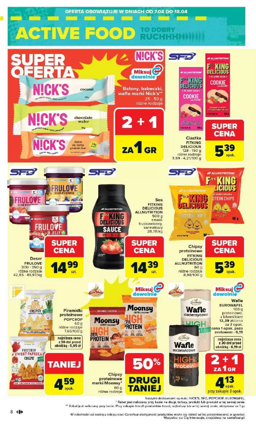 Gazetka promocyjna Carrefour - Gazetka Carrefour, Market od poniedziałku! - ważna 07.04 do 11.04.2026 - strona 10 - produkty: Chipsy, Ciastka, Deser, Fa, Ser, Wafle