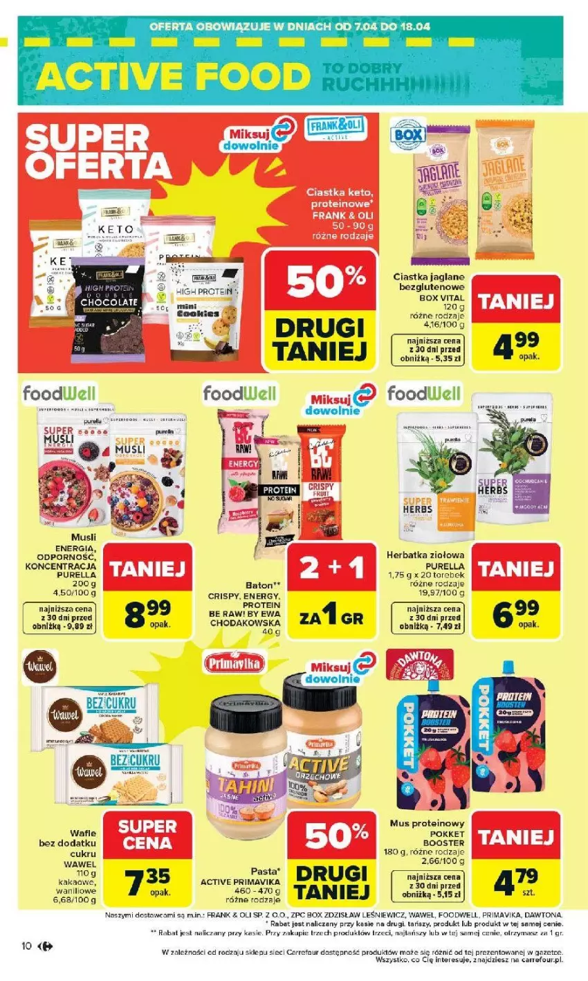 Gazetka promocyjna Carrefour - Gazetka Carrefour, Market od poniedziałku! - ważna 07.04 do 11.04.2026 - strona 12 - produkty: Baton, Booster, Dawtona, Fa, Mus, Prima, Pur, Wafle, Wawel