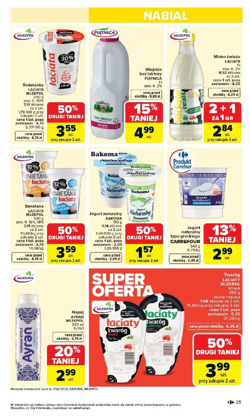Gazetka promocyjna Carrefour - Gazetka Carrefour, Market od poniedziałku! - ważna 07.04 do 11.04.2026 - strona 27 - produkty: Bakoma, Jogurt, Jogurt naturalny, Mleko, Napój, Piątnica