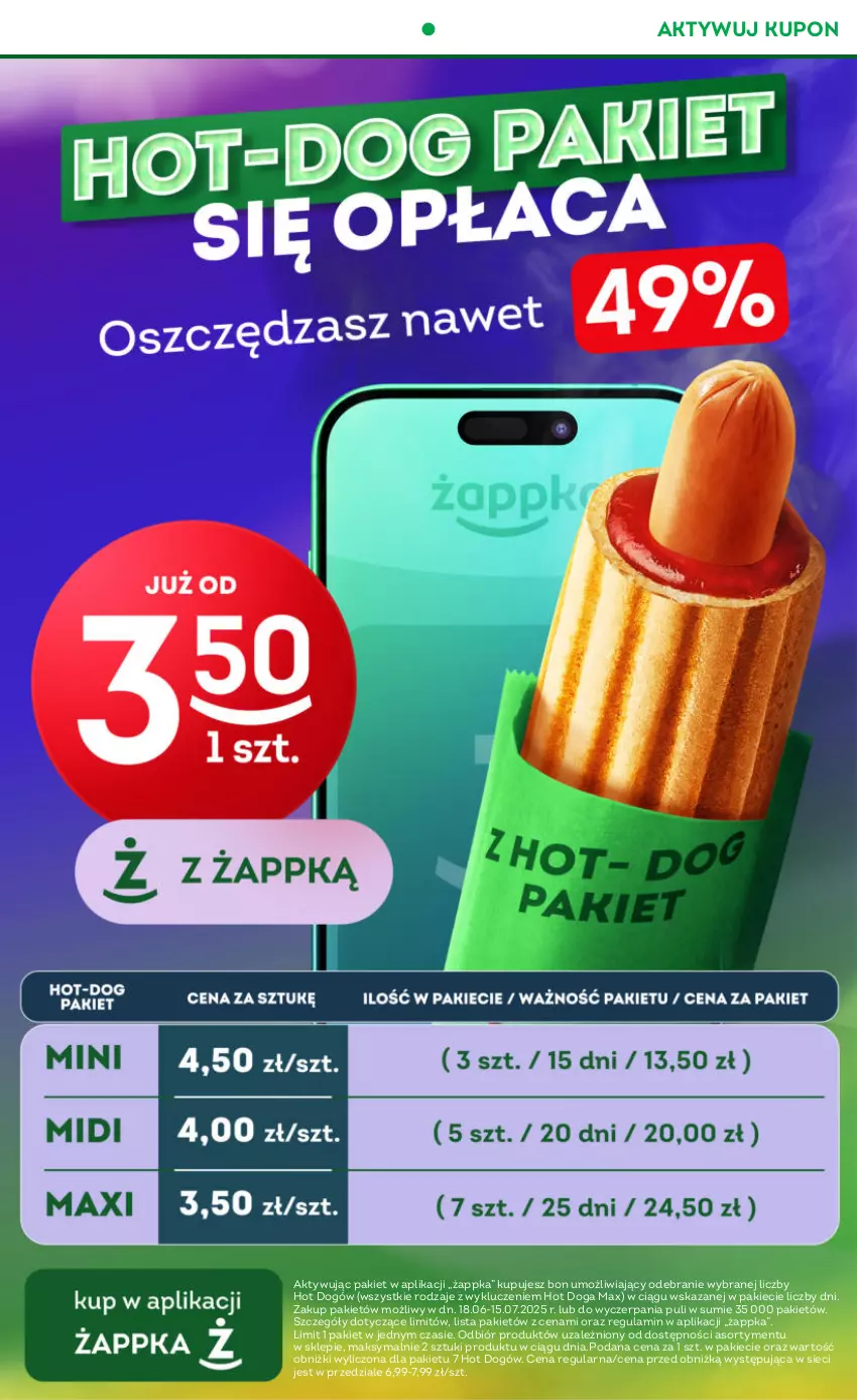 Gazetka promocyjna Żabka - ważna 02.07 do 15.07.2025 - strona 10 - produkty: Hot dog