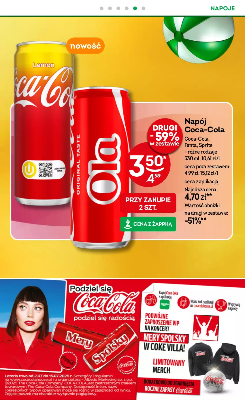 Gazetka promocyjna Żabka - ważna 02.07 do 15.07.2025 - strona 40 - produkty: Coca-Cola, Fa, Fanta, Napój, Napoje, Sprite