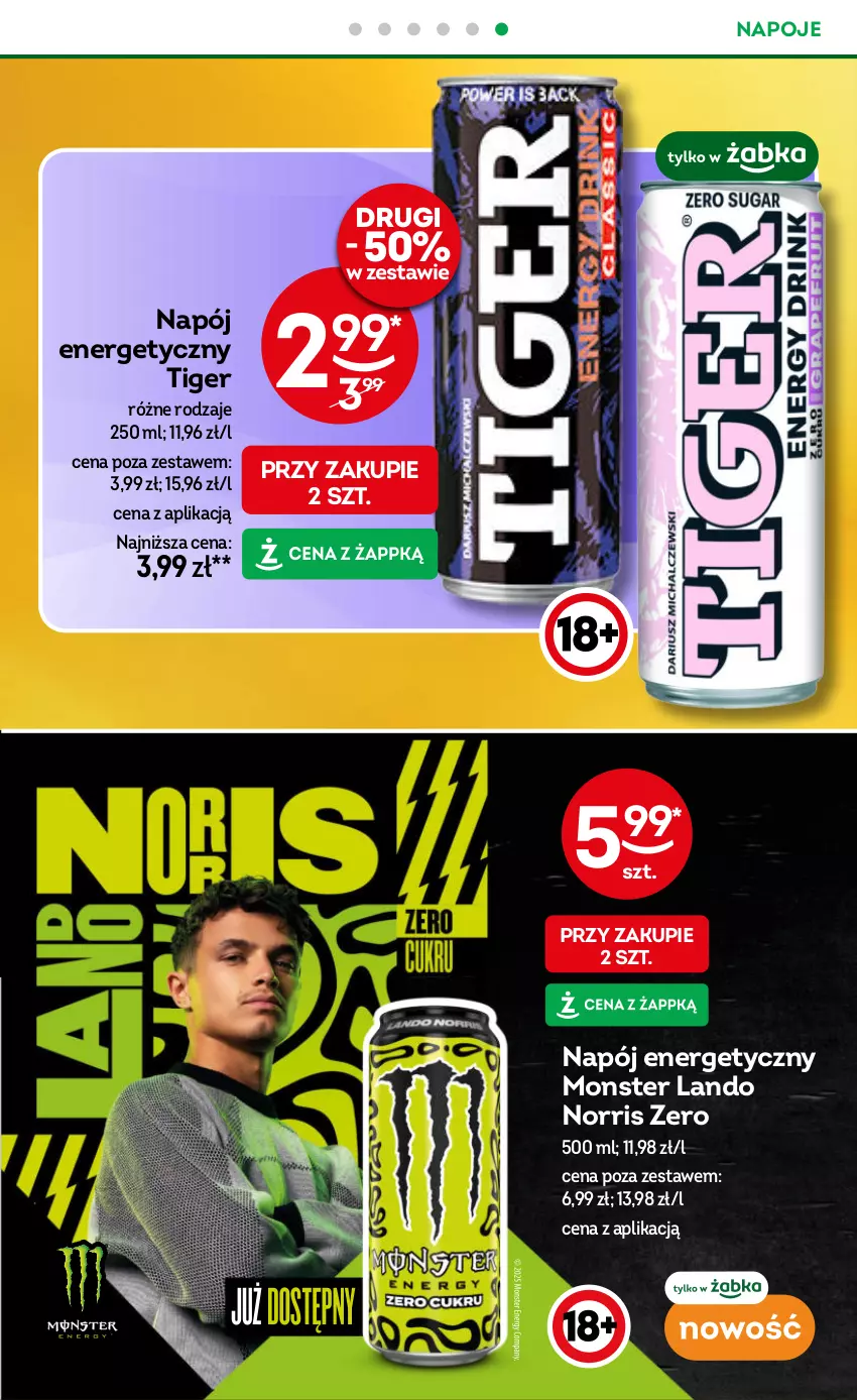 Gazetka promocyjna Żabka - ważna 02.07 do 15.07.2025 - strona 41 - produkty: Napój, Napój energetyczny, Napoje, Tiger