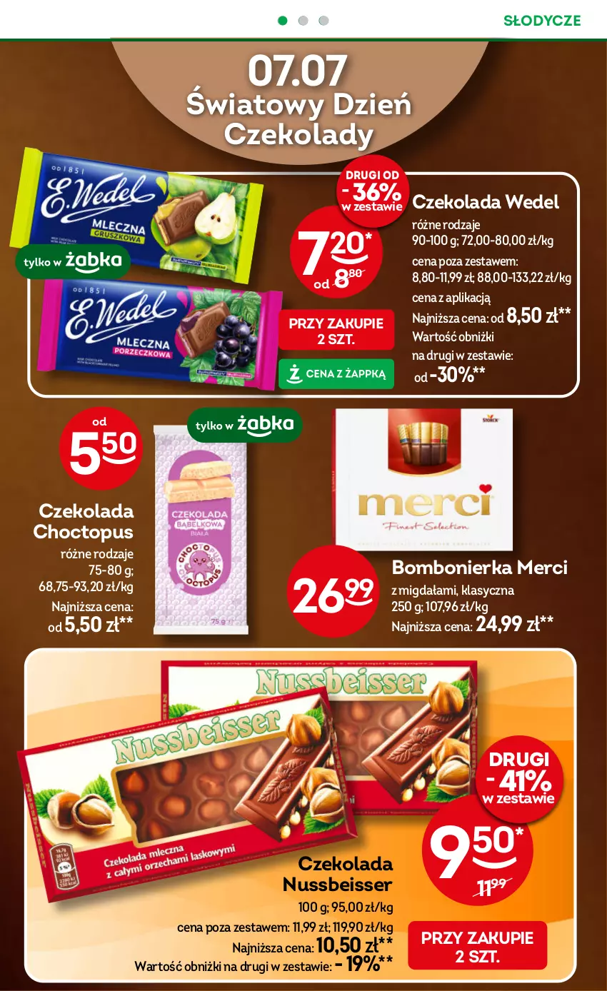 Gazetka promocyjna Żabka - ważna 02.07 do 15.07.2025 - strona 45 - produkty: Czekolada, Merci, Ser, Top