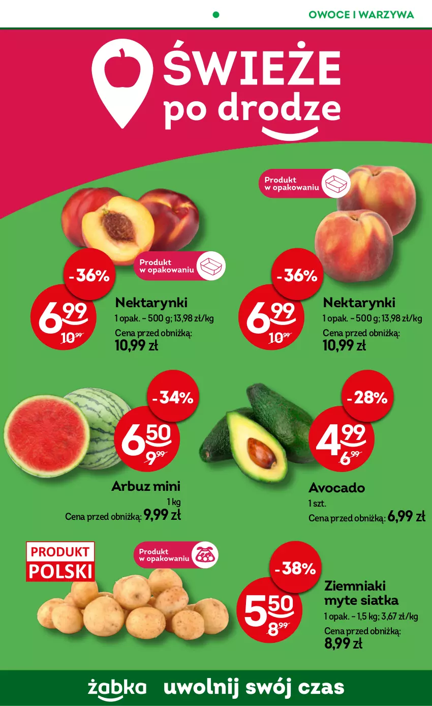 Gazetka promocyjna Żabka - ważna 02.07 do 15.07.2025 - strona 52 - produkty: Arbuz, Avocado, Nektar, Owoce, Siatka, Warzywa, Ziemniaki