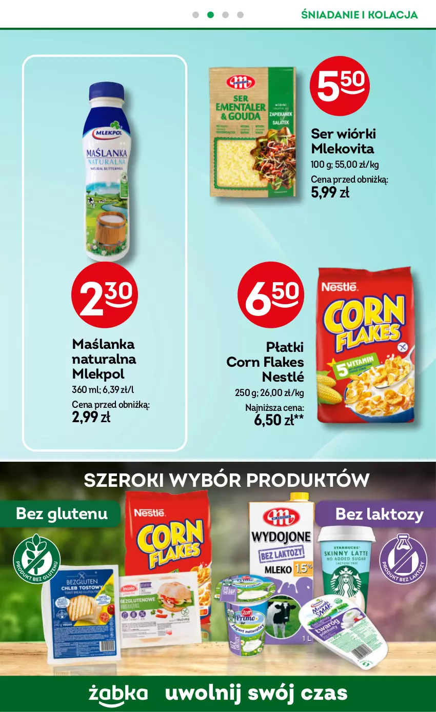 Gazetka promocyjna Żabka - ważna 02.07 do 15.07.2025 - strona 61 - produkty: Corn flakes, Maślanka, Mleko, Mlekovita, Nestlé, Ser