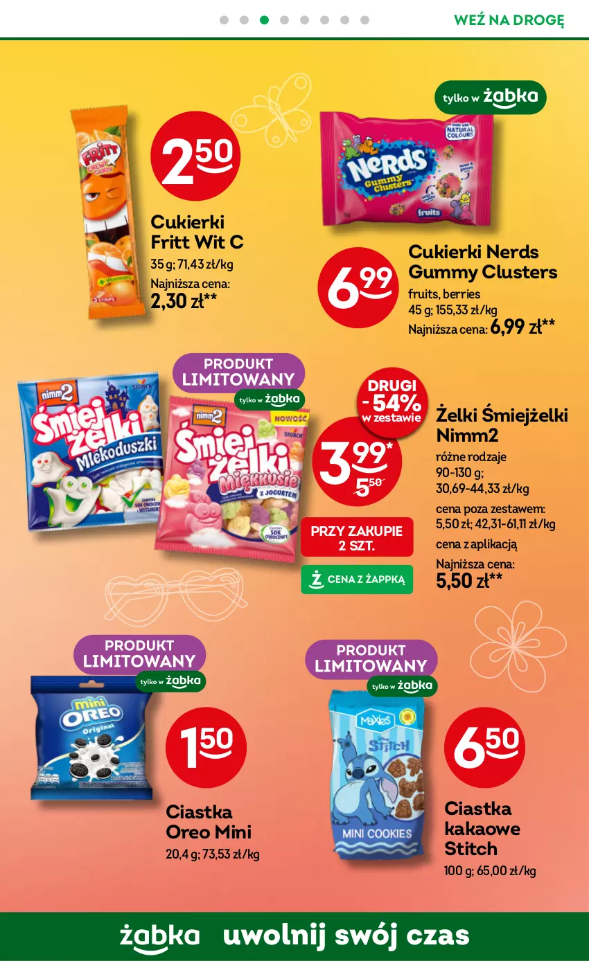 Gazetka promocyjna Żabka - ważna 02.07 do 15.07.2025 - strona 68 - produkty: Ciastka, Cukier, Cukierki, Kakao, Nimm2, Oreo