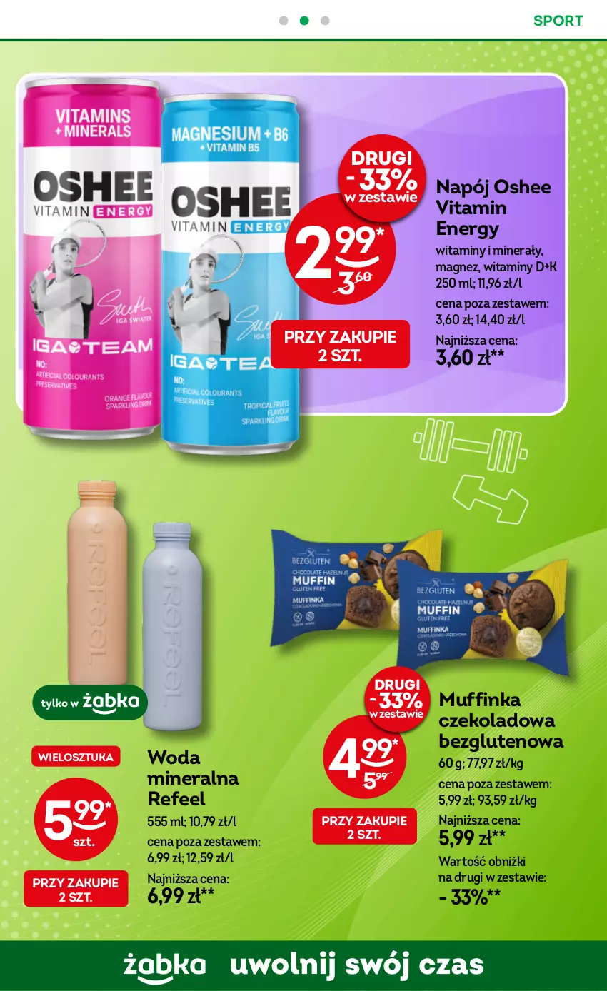 Gazetka promocyjna Żabka - ważna 02.07 do 15.07.2025 - strona 75 - produkty: Inka, Magnez, Napój, Oshee, Por, Sport, Woda, Woda mineralna