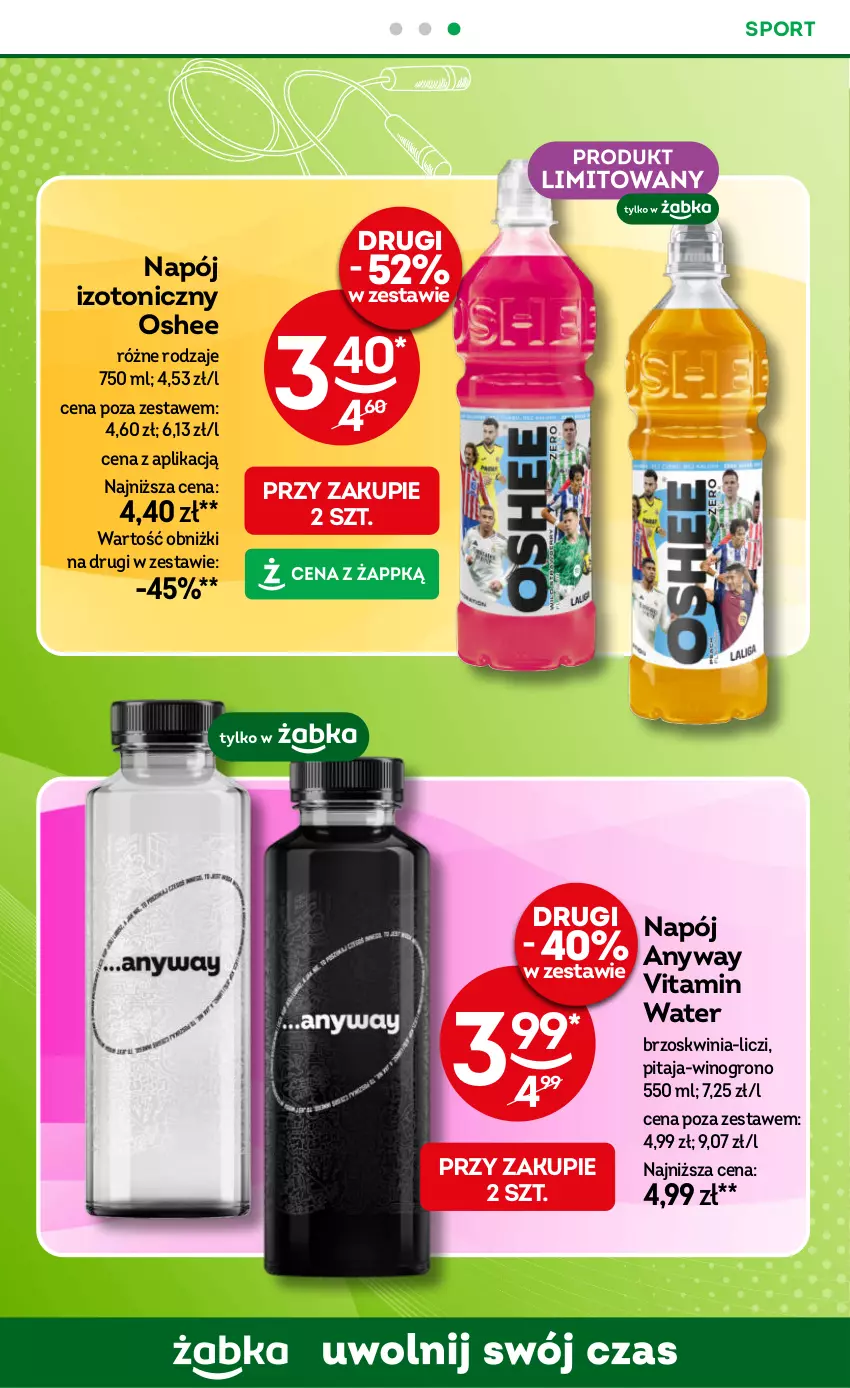 Gazetka promocyjna Żabka - ważna 02.07 do 15.07.2025 - strona 76 - produkty: Liczi, Napój, Napój izotoniczny, Oshee, Por, Sport, Wino