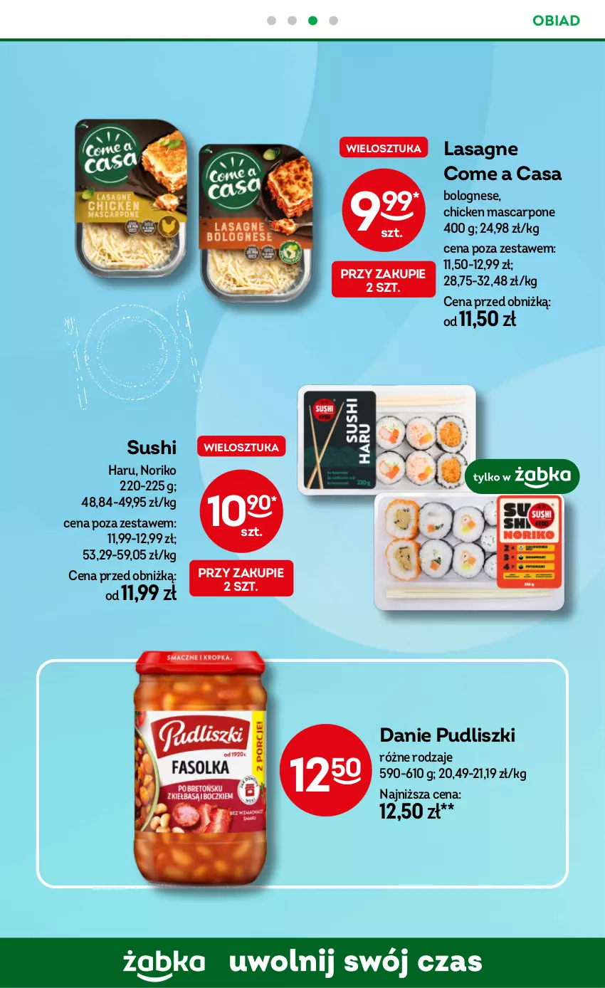 Gazetka promocyjna Żabka - ważna 02.07 do 15.07.2025 - strona 80 - produkty: Lasagne, Mascarpone, Pudliszki, Sushi