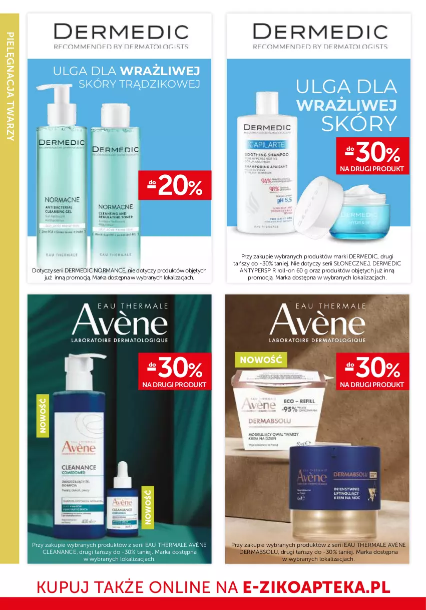 Gazetka promocyjna Ziko - Gazetka Ziko Dermo - ważna 09.04 do 22.04.2026 - strona 20 - produkty: Apteka, Avène, Dermedic, LG, Ser