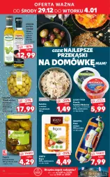 Gazetka promocyjna Kaufland - OFERTA TYGODNIA - Gazetka - ważna od 04.01 do 04.01.2022 - strona 14 - produkty: Piec, Sałatka, Oliwki zielone, Ser, Gin, Oliwki, Ogórki konserwowe, Stek, Ananas, Sałat, Sezam, Virtu, Monini, Bigos, Flaki, Surimi, Fa