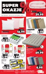 Gazetka promocyjna Kaufland - OFERTA TYGODNIA - Gazetka - ważna od 04.01 do 04.01.2022 - strona 46 - produkty: Piec, Koc, Kołdra, Podgrzewacze, Energizer, Materac, Tera, Ręcznik, Poduszka, Olej, Wkład olejowy, Materac dmuchany