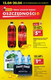 Gazetka promocyjna Biedronka - Od poniedzialku - Gazetka - ważna od 20.04 do 20.04.2024 - strona 8 - produkty: Gin, Coca-Cola, Tera, Tran, Napój gazowany, Woda, Napój, Fa