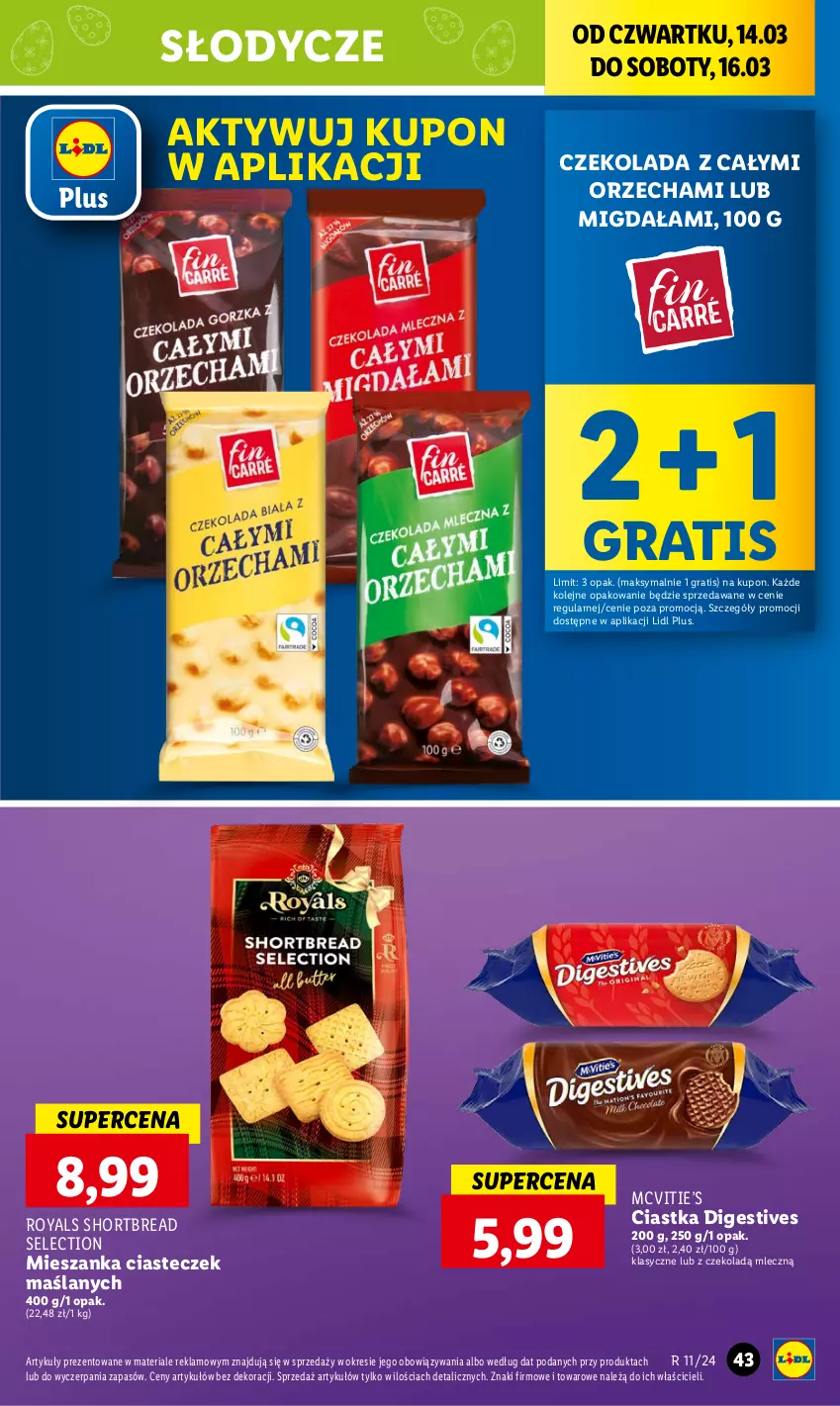 Gazetka promocyjna Lidl - GAZETKA - ważna 14.03 do 16.03.2024 - strona 49 - produkty: Ciastka, Czekolada, Gra, Olej