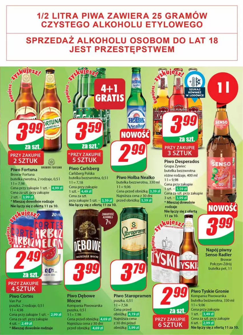 Gazetka promocyjna Dino - Gazetka 23 / 2024 - ważna 05.06 do 11.06.2024 - strona 45 - produkty: Carlsberg, Desperados, Fortuna, Piwo