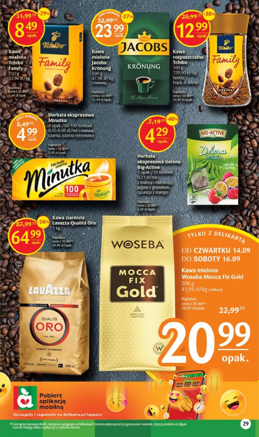 Gazetka promocyjna Delikatesy Centrum - Gazetka DC36 - ważna 14.09 do 20.09.2023 - strona 29 - produkty: Fa, Kawa, Kawa mielona, Mocca Fix Gold, Woseba