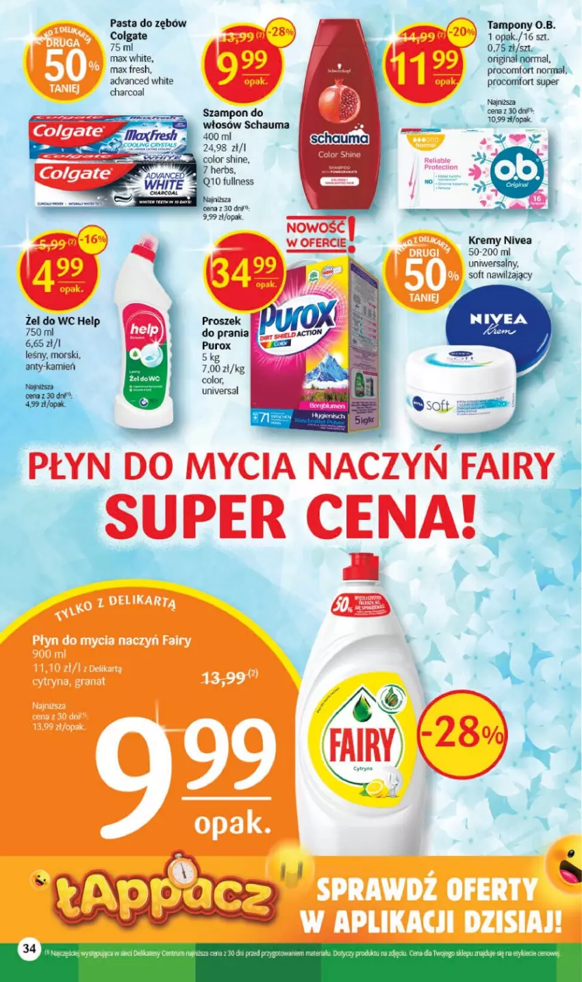 Gazetka promocyjna Delikatesy Centrum - Gazetka DC36 - ważna 14.09 do 20.09.2023 - strona 34 - produkty: Colgate, LG, Nivea, Pasta do zębów, Pur, Schauma, Szampon