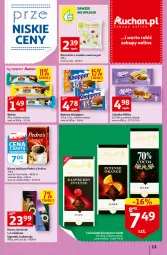 Gazetka promocyjna Auchan - Gazetka przeNISKIE CENY – przeKorzyści z markami Auchan Hipermarkety - Gazetka - ważna od 05.10 do 05.10.2022 - strona 13 - produkty: Ciastka, Kawa ziarnista, Kawa mielona, Kawa, Czekolada, Baton, Knoppers, Lindt, Milka