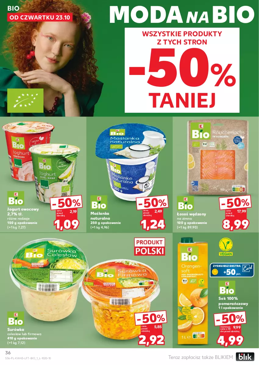 Gazetka promocyjna Kaufland - Gazetka tygodnia - ważna 23.10 do 28.10.2025 - strona 36 - produkty: Jogurt, Jogurt owocowy, Maślanka, Moda, Sok, Surówka, Surówka coleslaw, Tera