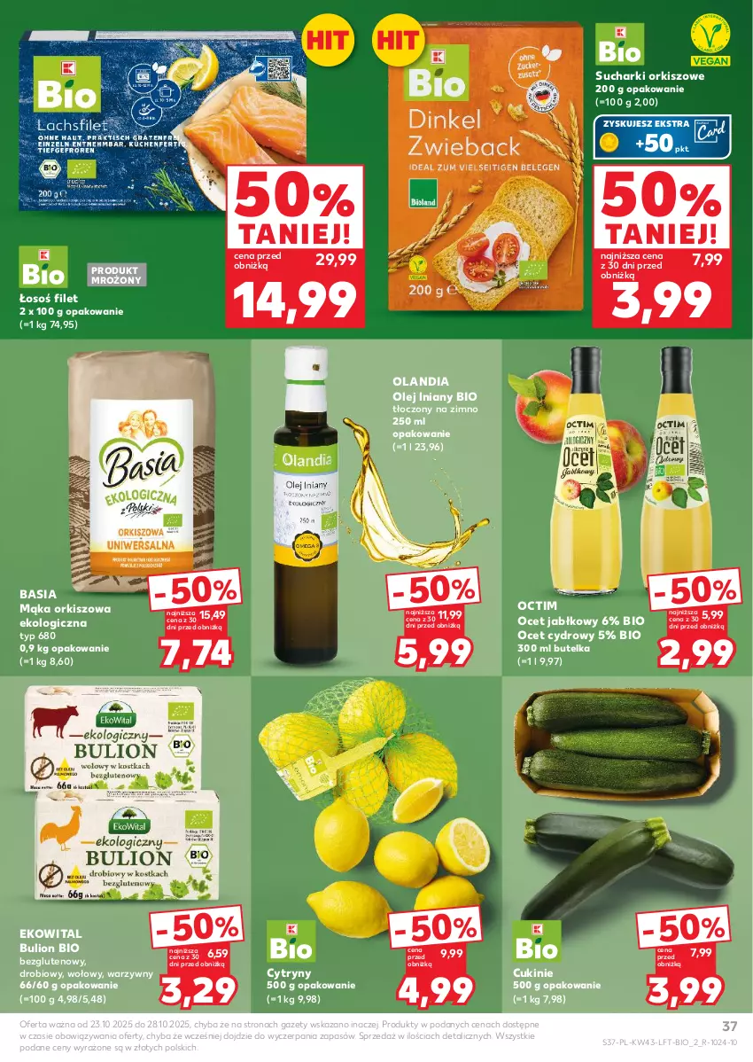Gazetka promocyjna Kaufland - Gazetka tygodnia - ważna 23.10 do 28.10.2025 - strona 37 - produkty: Basia, Bulion, Cytryny, Lion, Mąka, Ocet, Olej