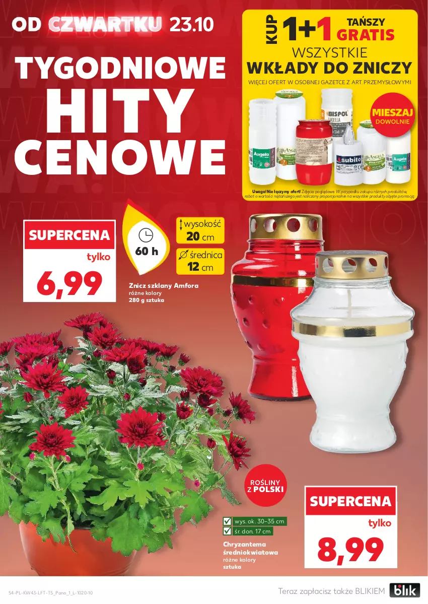 Gazetka promocyjna Kaufland - Gazetka tygodnia - ważna 23.10 do 28.10.2025 - strona 4 - produkty: Chryzantema, Gra, Por, Sok, Tera, Waga, Znicz