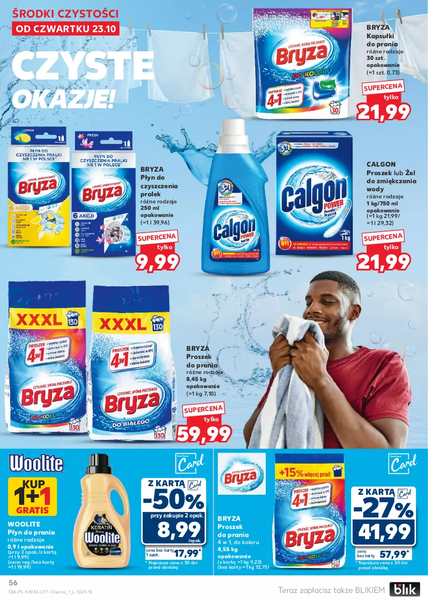 Gazetka promocyjna Kaufland - Gazetka tygodnia - ważna 23.10 do 28.10.2025 - strona 56 - produkty: Bryza, Calgon, Gra, Kapsułki do prania, LG, Płyn do prania, Proszek do prania, Tera, Woolite