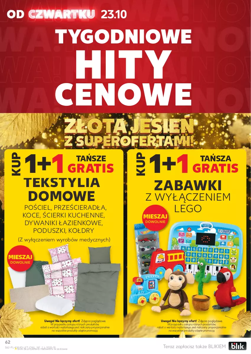 Gazetka promocyjna Kaufland - Gazetka tygodnia - ważna 23.10 do 28.10.2025 - strona 62 - produkty: Akumulator, Dywan, Dywanik, Gra, Koc, LEGO, Por, Pościel, Tera, Waga