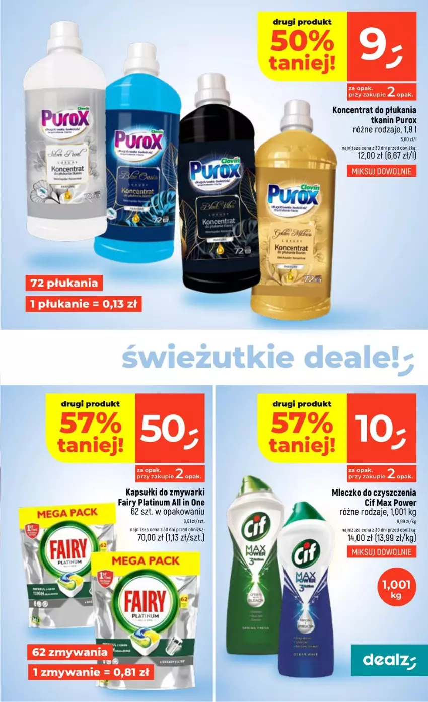 Gazetka promocyjna Dealz - NOWA GAZETKA - ważna 29.01 do 04.02.2026 - strona 41 - produkty: Cif, Fa, Fairy, Mleczko, Pur, Zmywarki