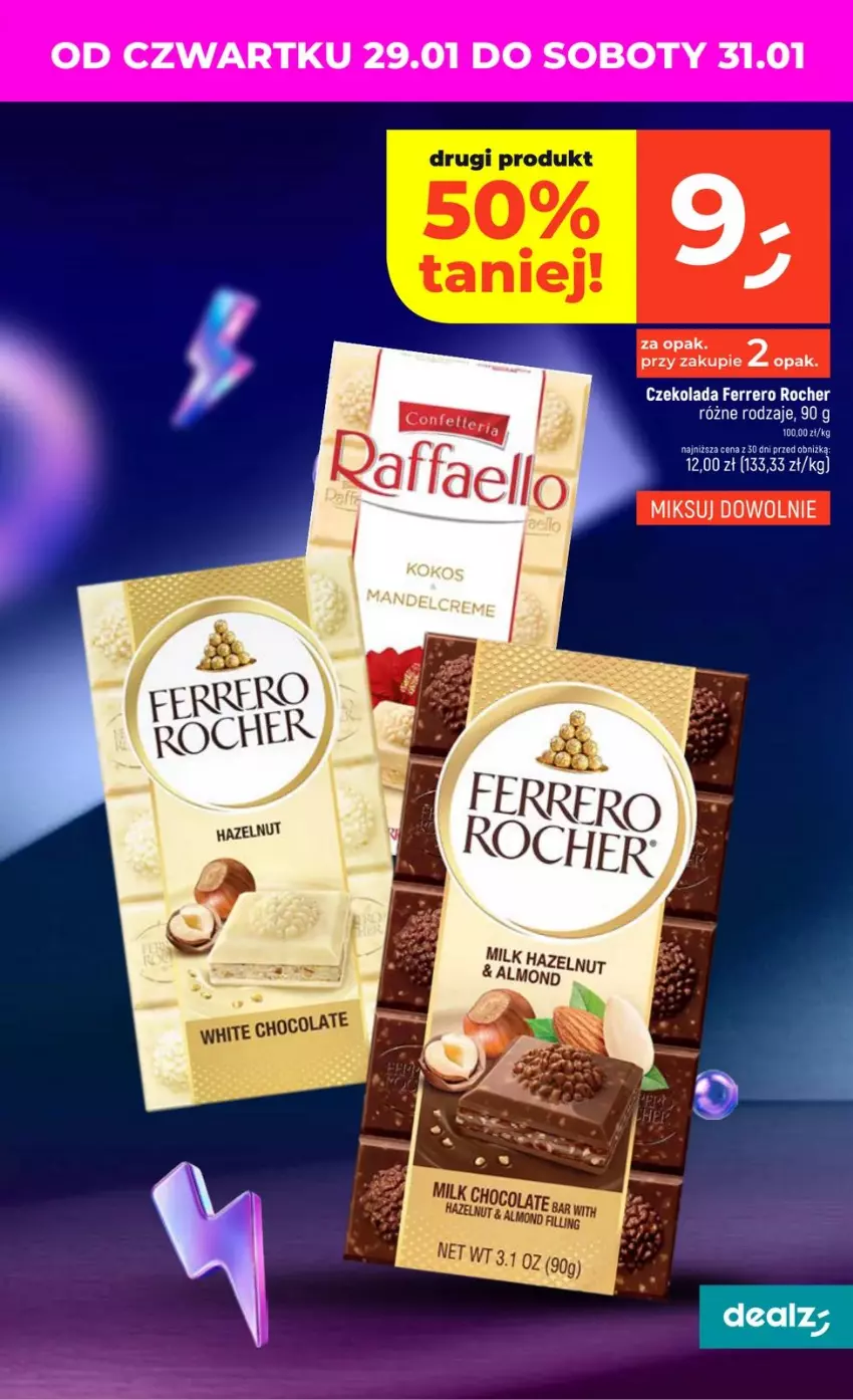 Gazetka promocyjna Dealz - NOWA GAZETKA - ważna 29.01 do 04.02.2026 - strona 5 - produkty: Czekolada, Ferrero, Ferrero Rocher