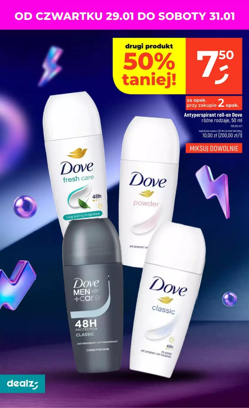 Gazetka promocyjna Dealz - NOWA GAZETKA - ważna 29.01 do 04.02.2026 - strona 6 - produkty: Antyperspirant, Dove