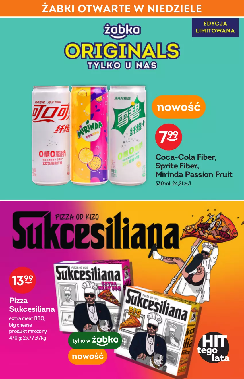 Gazetka promocyjna Żabka - ważna 25.05 do 07.06.2022 - strona 23 - produkty: Coca-Cola, Mirinda, Pizza, Sprite