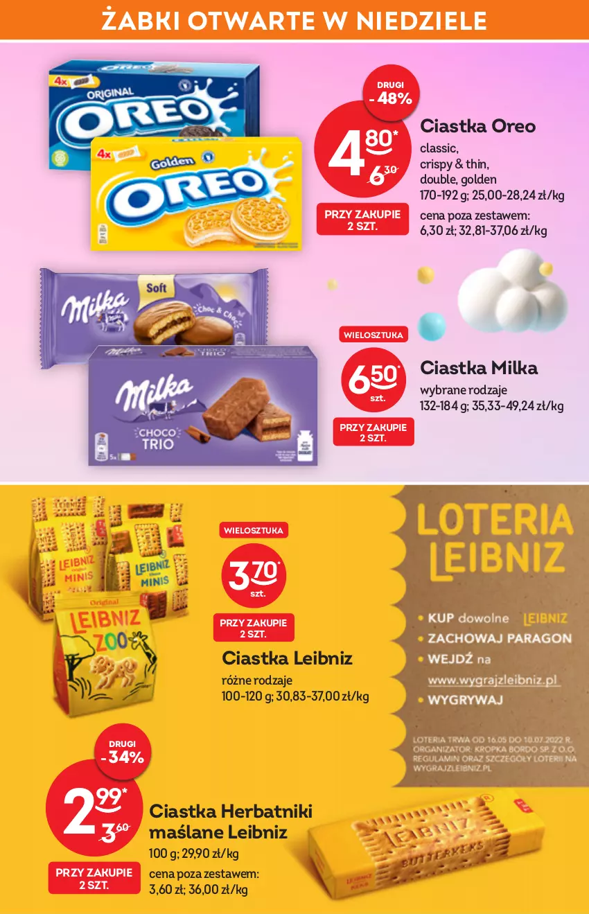 Gazetka promocyjna Żabka - ważna 25.05 do 07.06.2022 - strona 26 - produkty: Ciastka, Herbatniki, Milka, Oreo