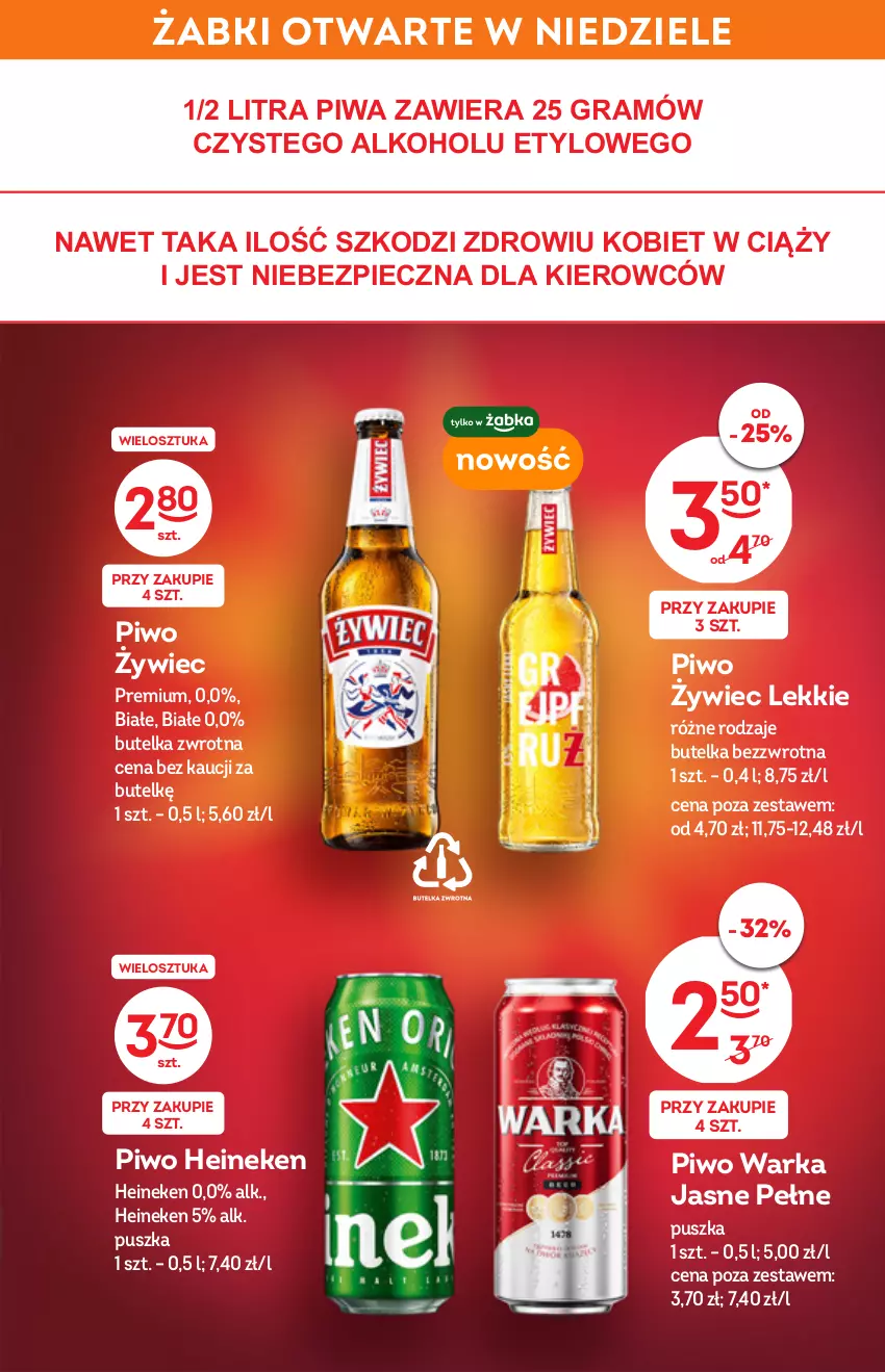 Gazetka promocyjna Żabka - ważna 25.05 do 07.06.2022 - strona 3 - produkty: Gra, Heineken, Piec, Piwa, Piwo, Warka