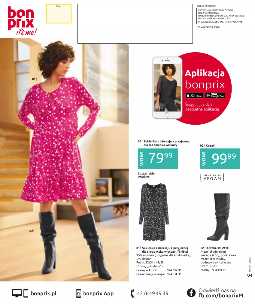 Gazetka promocyjna Bonprix - Nowy rok = nowy look! - ważna 03.01 do 03.07.2022 - strona 148 - produkty: Kozaki, Sukienka