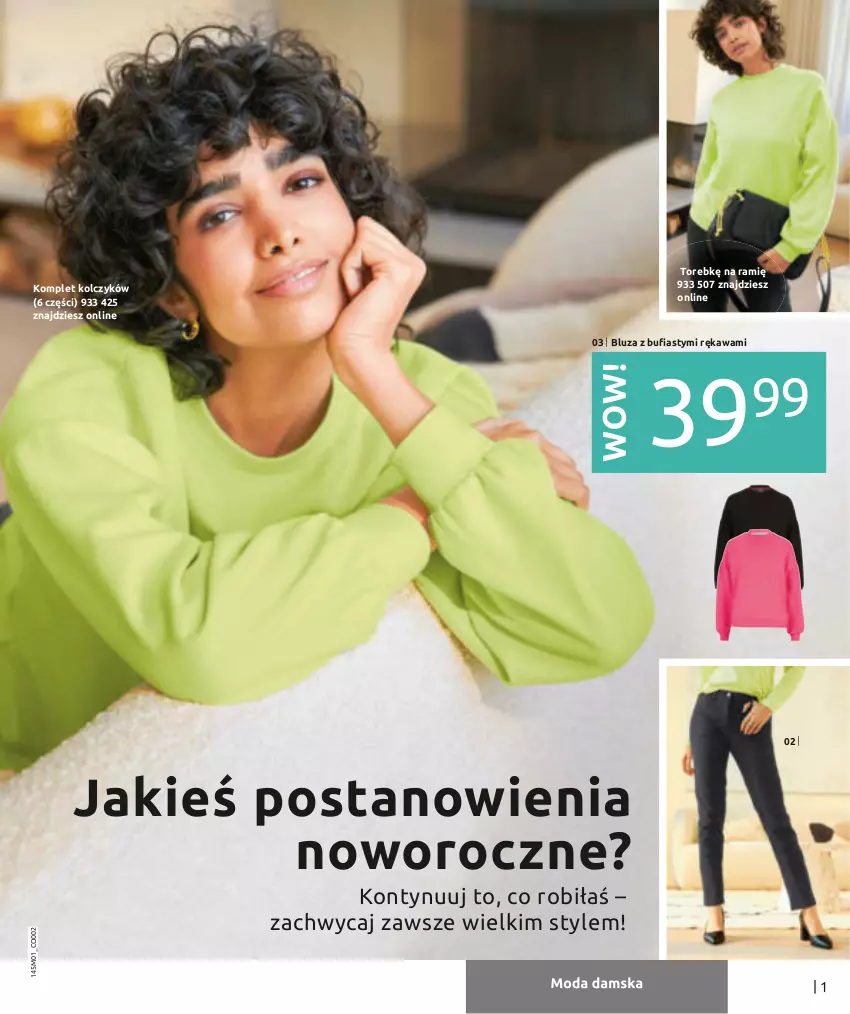 Gazetka promocyjna Bonprix - Nowy rok = nowy look! - ważna 03.01 do 03.07.2022 - strona 3 - produkty: Bluza, Kawa