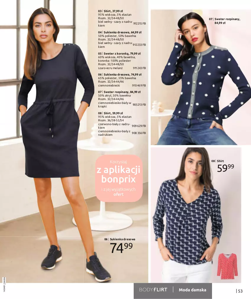 Gazetka promocyjna Bonprix - Nowy rok = nowy look! - ważna 03.01 do 03.07.2022 - strona 55 - produkty: Dres, Sukienka, Sweter, Wełna