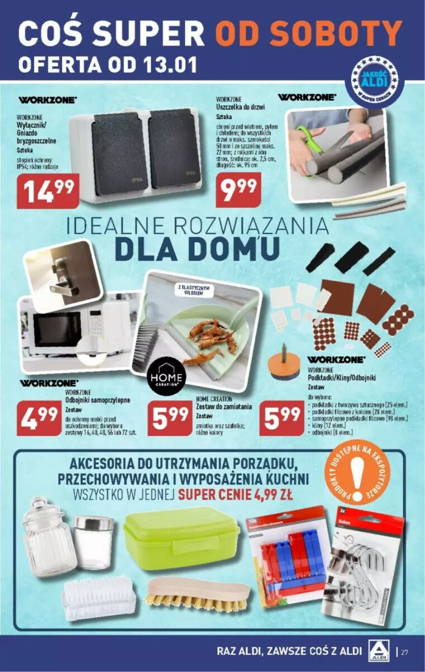 Gazetka promocyjna Aldi - ważna 08.01 do 13.01.2024 - strona 20 - produkty: Drzwi, Fa, Mop, Podkład, Por, Top