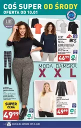 Gazetka promocyjna Aldi - Gazetka - ważna od 13.01 do 13.01.2024 - strona 19 - produkty: Sweter, Kosz, Koszulka, Moda, Spodnie, Fa