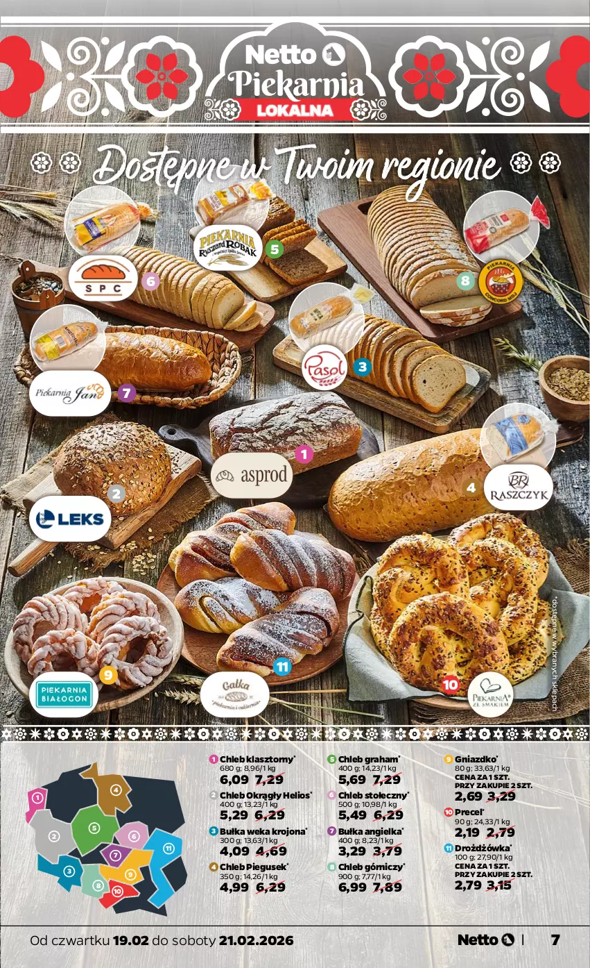 Gazetka promocyjna Netto - Od Czwartku - ważna 19.02 do 21.02.2026 - strona 7 - produkty: Bułka, Chleb, Gra, Helio