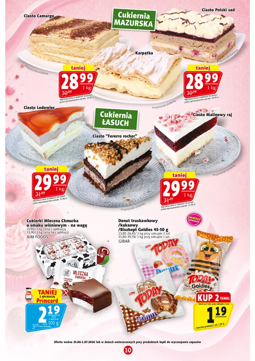 Gazetka promocyjna Prim Market - ważna 25.06 do 01.07.2026 - strona 10 - produkty: Cukier, Cukierki, Donut, Kakao