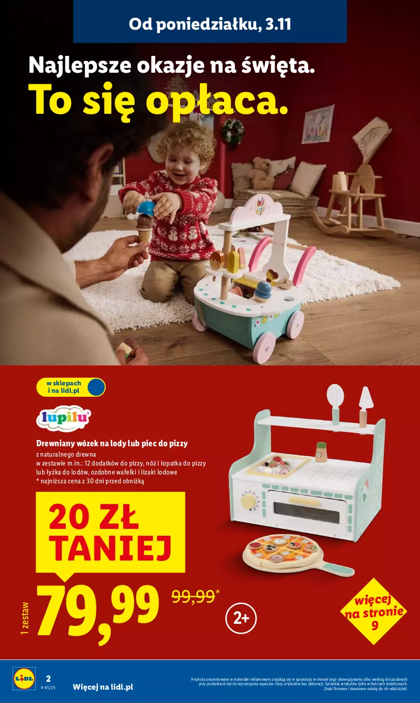Gazetka promocyjna Lidl - GAZETKA - ważna 03.11 do 07.11.2025 - strona 2 - produkty: Lizaki, Lody, Piec, Wózek